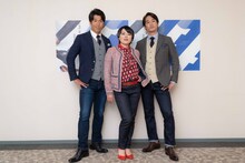 左からブリリアン・コージ、ブルゾンちえみ、ブリリアン・ダイキ。