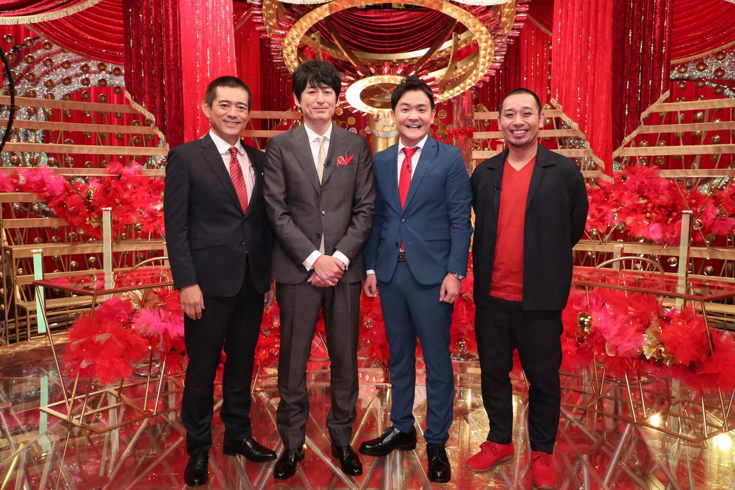 「華丸大吉・千鳥のテッパンいただきます！」MCの（左から）博多華丸・大吉、千鳥。(c)関西テレビ