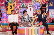 （左から）アンタッチャブル山崎、陣内智則、蛍原徹。(c)テレビ朝日