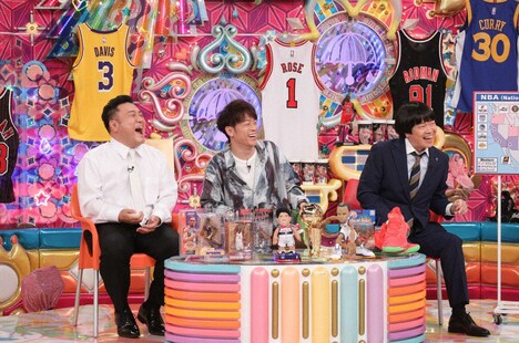 (左から)アンタッチャブル山崎、陣内智則、蛍原徹。(c)テレビ朝日