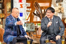 「A-Studio」に出演する（左から）笑福亭鶴瓶、カンニング竹山。(c)TBS