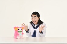 イモトアヤコとリズモ。