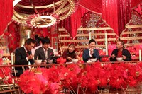 「華丸大吉・千鳥のテッパンいただきます！」に出演する（左から）博多華丸・大吉、松岡茉優、千鳥。(c)関西テレビ