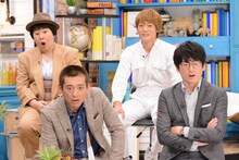 博多華丸・大吉、（後列左から）森三中・大島、おばたのお兄さん。(c)中京テレビ