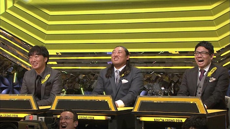 「IPPONグランプリ」19回大会に出場した（左から）スピードワゴン小沢、ロバート秋山、ミキ昴生。