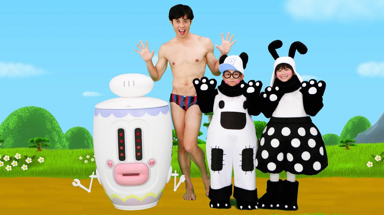 「じゃじゃじゃじゃ～ン！」に出演する小島よしおら。(c)フジテレビ