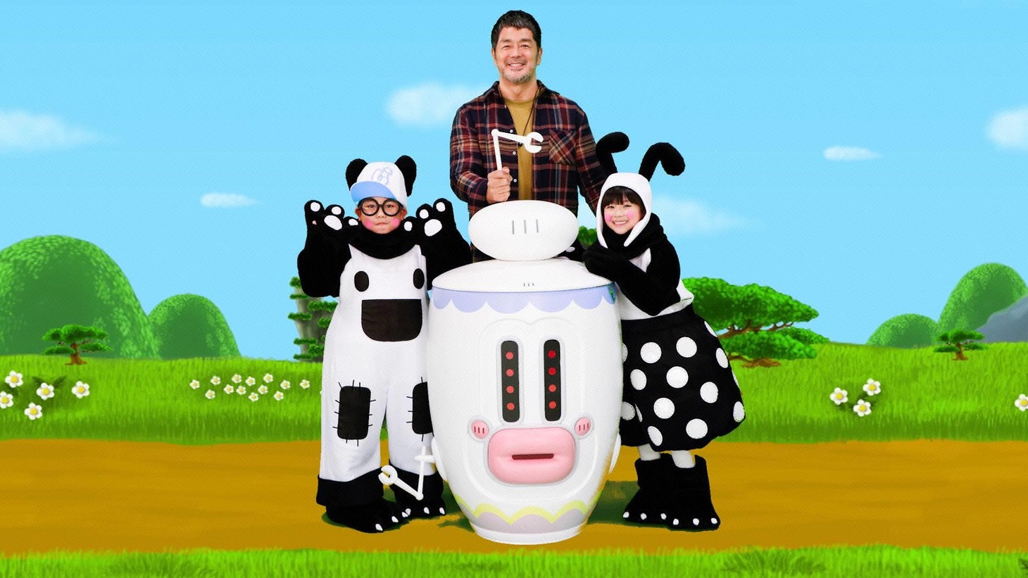 高田延彦（後方中央）(c)フジテレビ
