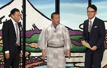 「お笑い演芸館＋」に出演する林家たい平（中央）とナイツ。(c)BS朝日