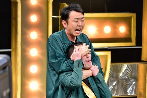 アンガールズ田中とスルメ。(c)TBS