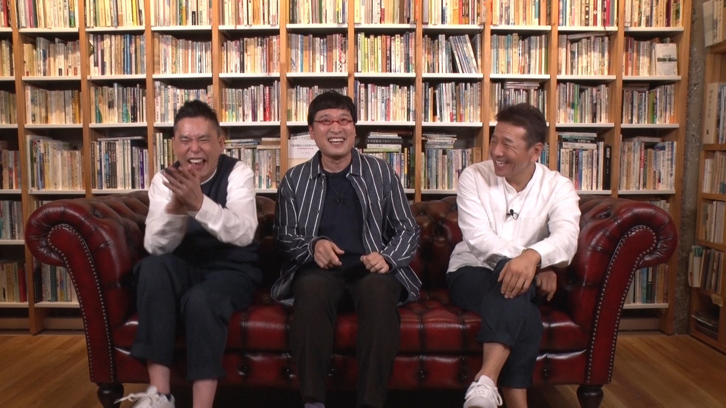 「太田上田」に出演する（左から）爆笑問題・太田、南海キャンディーズ山里、くりぃむしちゅー上田。(c)中京テレビ