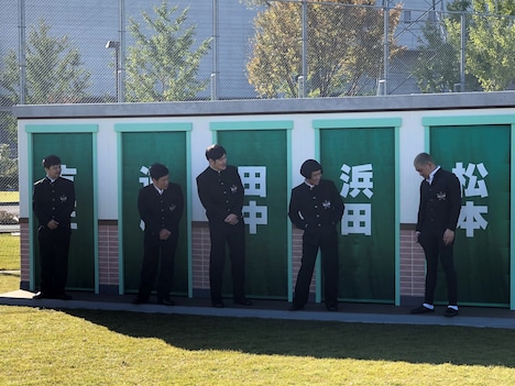 「絶対に笑ってはいけない青春ハイスクール24時!」ロケの様子。