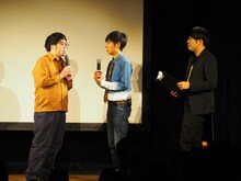 （左から）ガクヅケ木田、トンツカタン森本、鳥山大介。(c)テレビ朝日