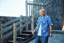 「ブラタモリ×鶴瓶の家族に乾杯 新春！沖縄スペシャル」より。(c)NHK