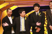 （左から）千鳥・大悟、霜降り明星せいや、博多大吉、アンガールズ田中。(c)フジテレビ