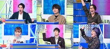 「クイズハッカー」の解答者たち。（上段左から）平成ノブシコブシ吉村、伊野尾慧、水野美紀、（下段左から）若槻千夏、羽鳥慎一、ブルゾンちえみ。(c)日本テレビ