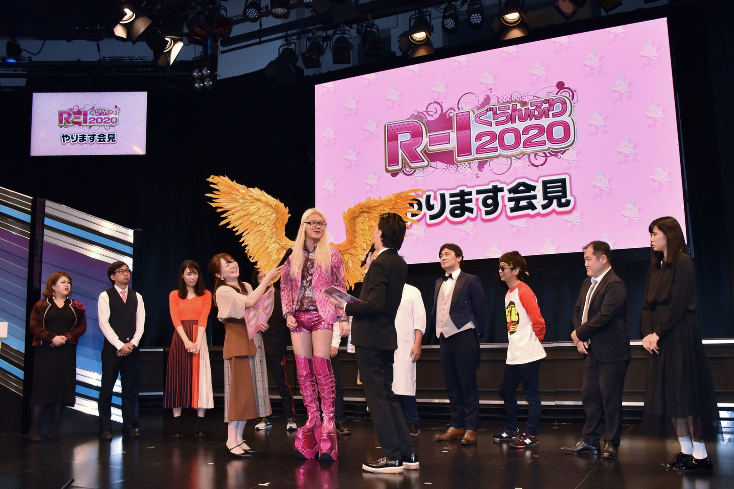 「『R-1ぐらんぷり2020』やります会見」の様子。