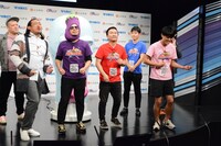 ギャグ合戦の様子。