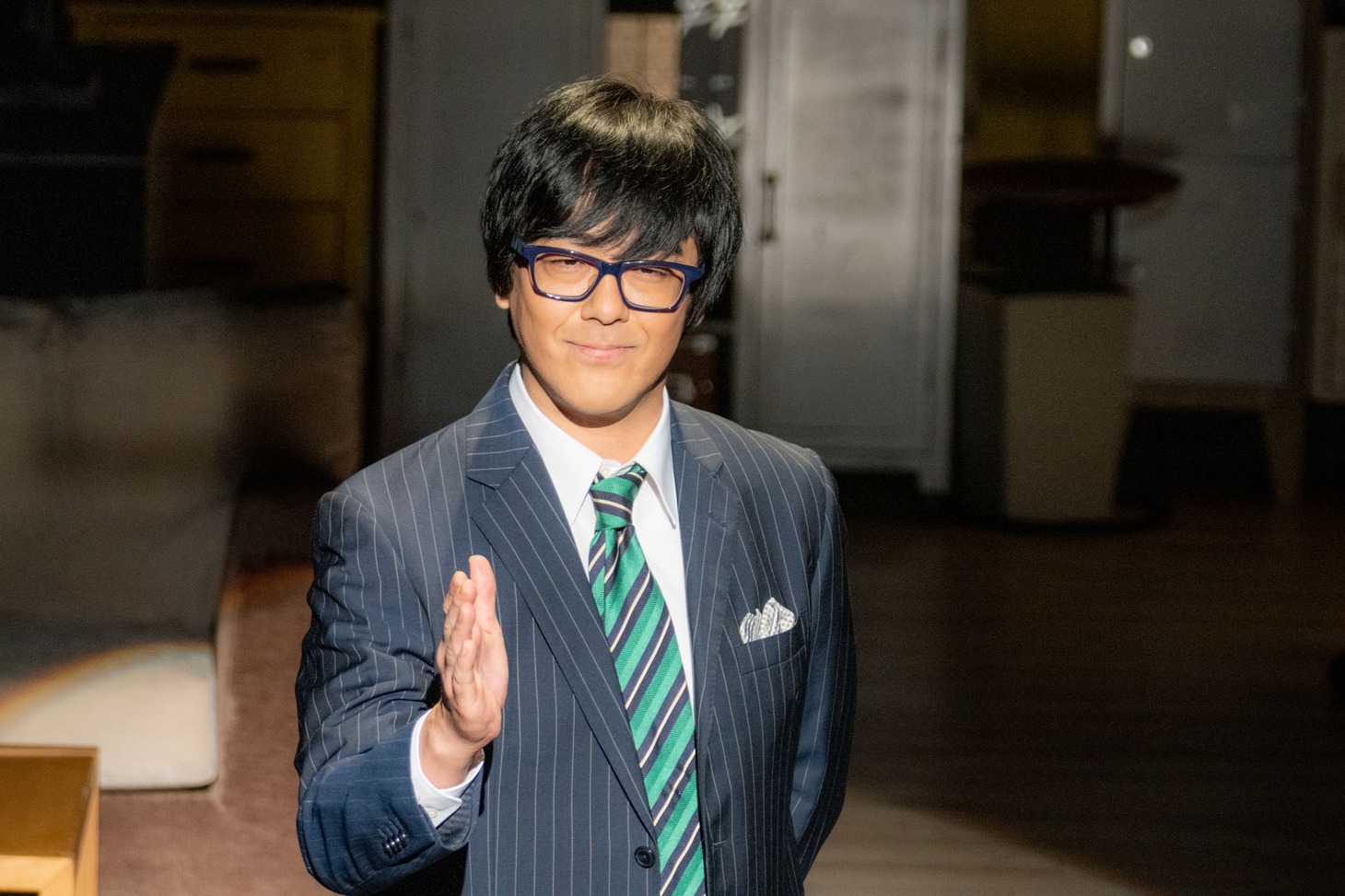 長ゼリフのシーンを成功させた東京03豊本。