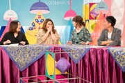左から海原やすよ ともこ、松本伊代、チュートリアル福田。(c)読売テレビ