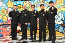 左から月亭方正、ダウンタウン、ココリコ。