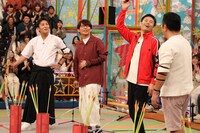 （左から）狩野英孝、三四郎・小宮、品川庄司・品川、アンタッチャブル山崎。(c)フジテレビ