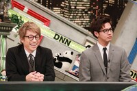 （左から）ロンドンブーツ1号2号・田村淳、片寄涼太。(c)フジテレビ