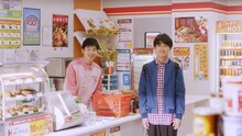 Indeedの新CM「コンビニ」編（ジャルジャルバージョン）より。
