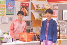 CM撮影中のジャルジャル。