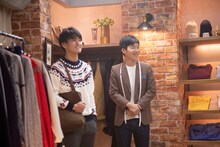 CM撮影中のジャルジャル。