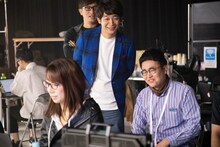 CM撮影中の銀シャリ。