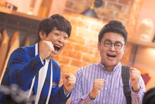 CM撮影中の銀シャリ。