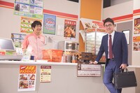 CM撮影中の銀シャリ。