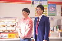 CM撮影中の銀シャリ。