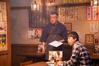 CM撮影中の野性爆弾。