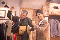 CM撮影中の野性爆弾。