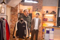 CM撮影中の野性爆弾。