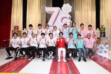 「7G」に出演する（左から）Snow Man、キングコング西野、さや香、さすらいラビー、四千頭身。(c)フジテレビ