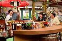 （左から）NON STYLE石田、千原ジュニア、ナインティナイン岡村。