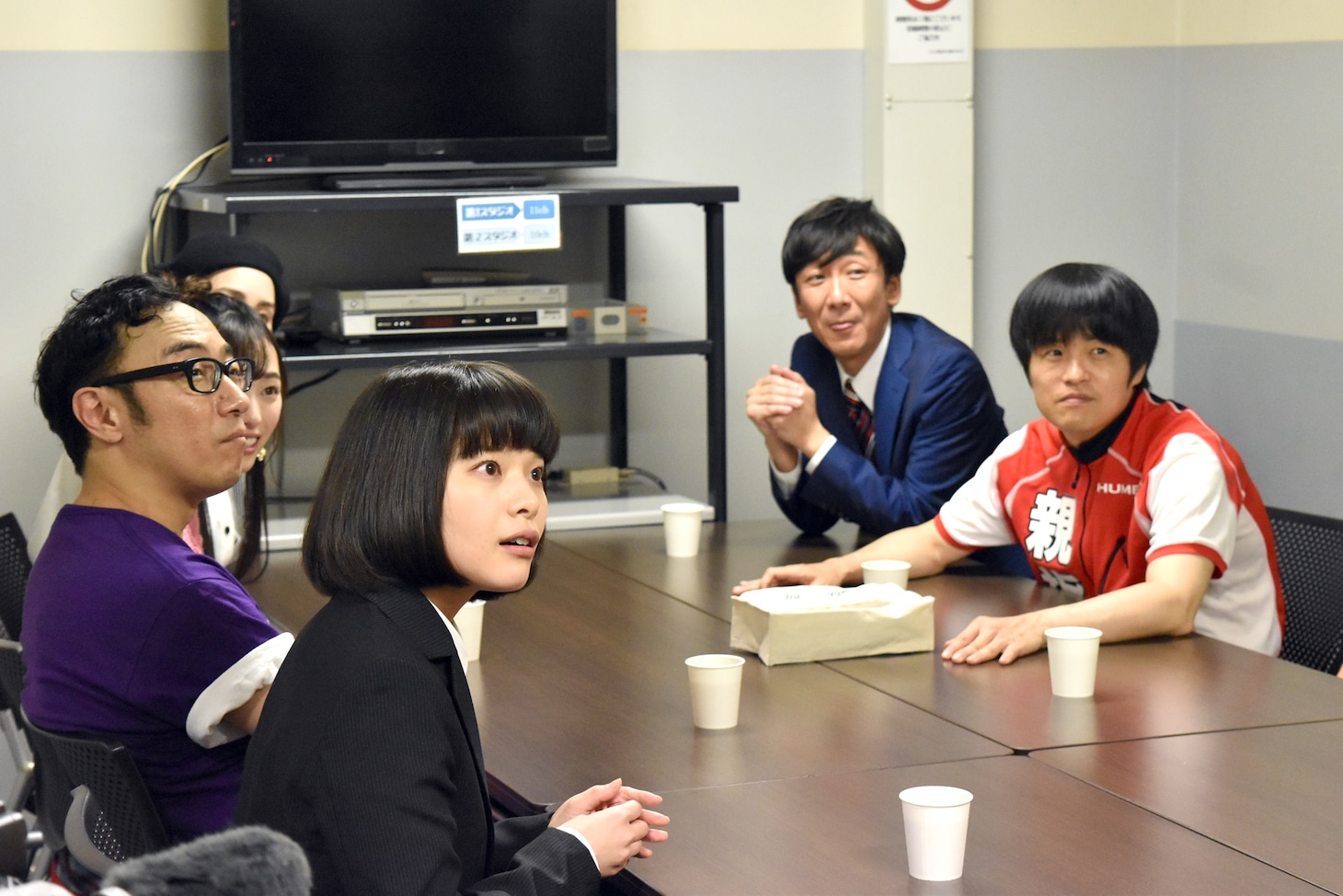 反省会の様子。