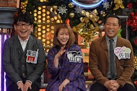 左からずん飯尾、村重杏奈、はなわ。(c)読売テレビ