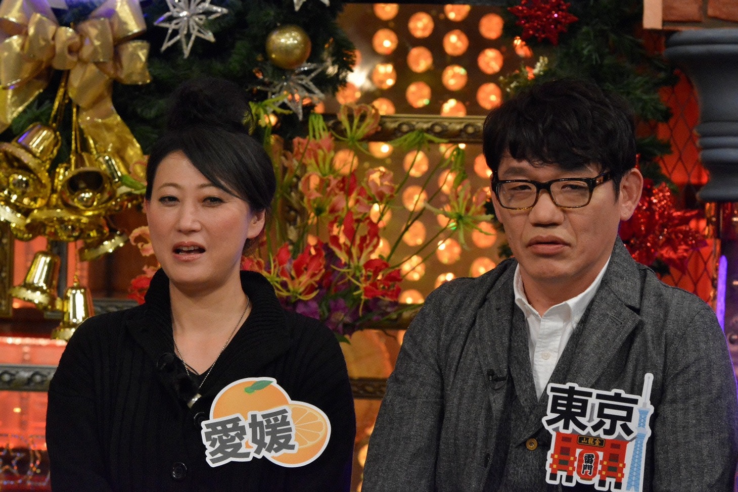 左から友近、ずん飯尾。(c)読売テレビ