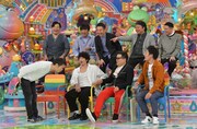 （前列左から）品川庄司、とろサーモン、（後列左から）アルコ＆ピース、我が家。(c)テレビ朝日