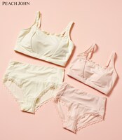 フォーリンラブ・バービーとピーチ・ジョンのコラボ下着「ワナビーノンワイヤーブラトップ」「ワナビーパンティ」。