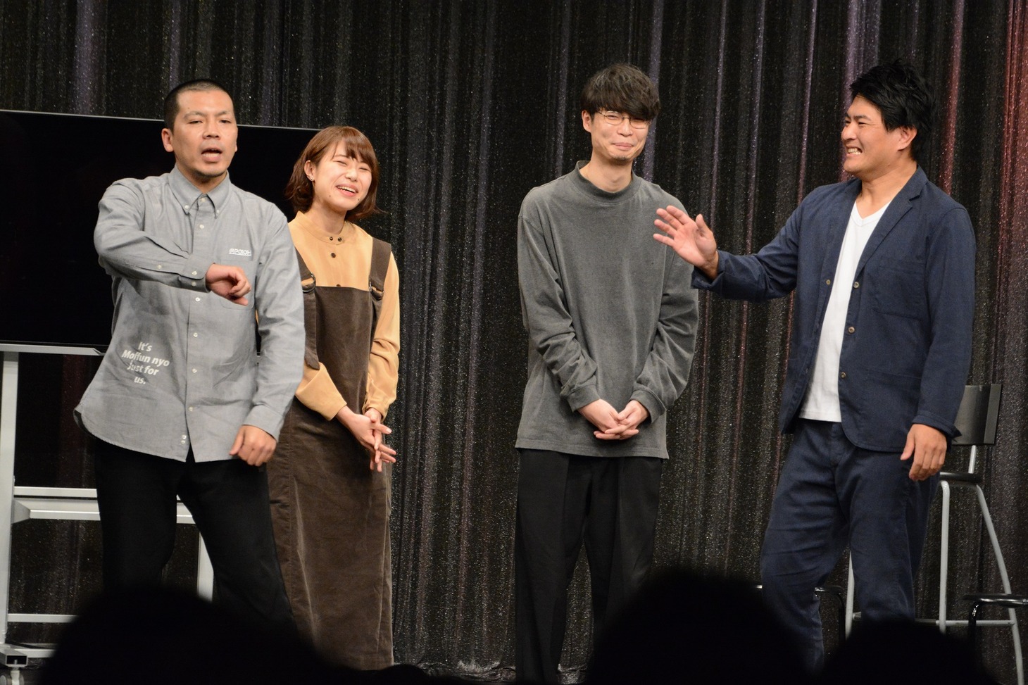左から天竺鼠・川原、村田まい氏、沢俊吾氏、天竺鼠・瀬下。
