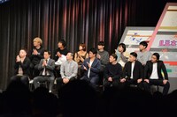 「ルミネtheよしもと 新CMバトル」結果発表会の様子。