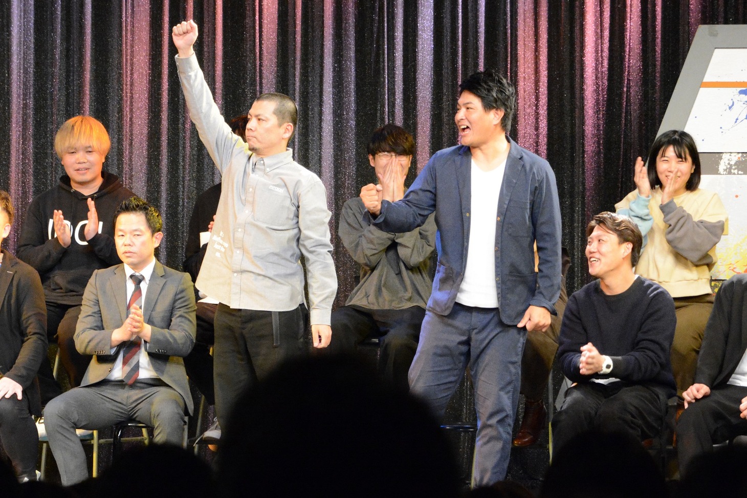 優勝した瞬間の天竺鼠。