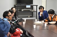 反省会の様子。