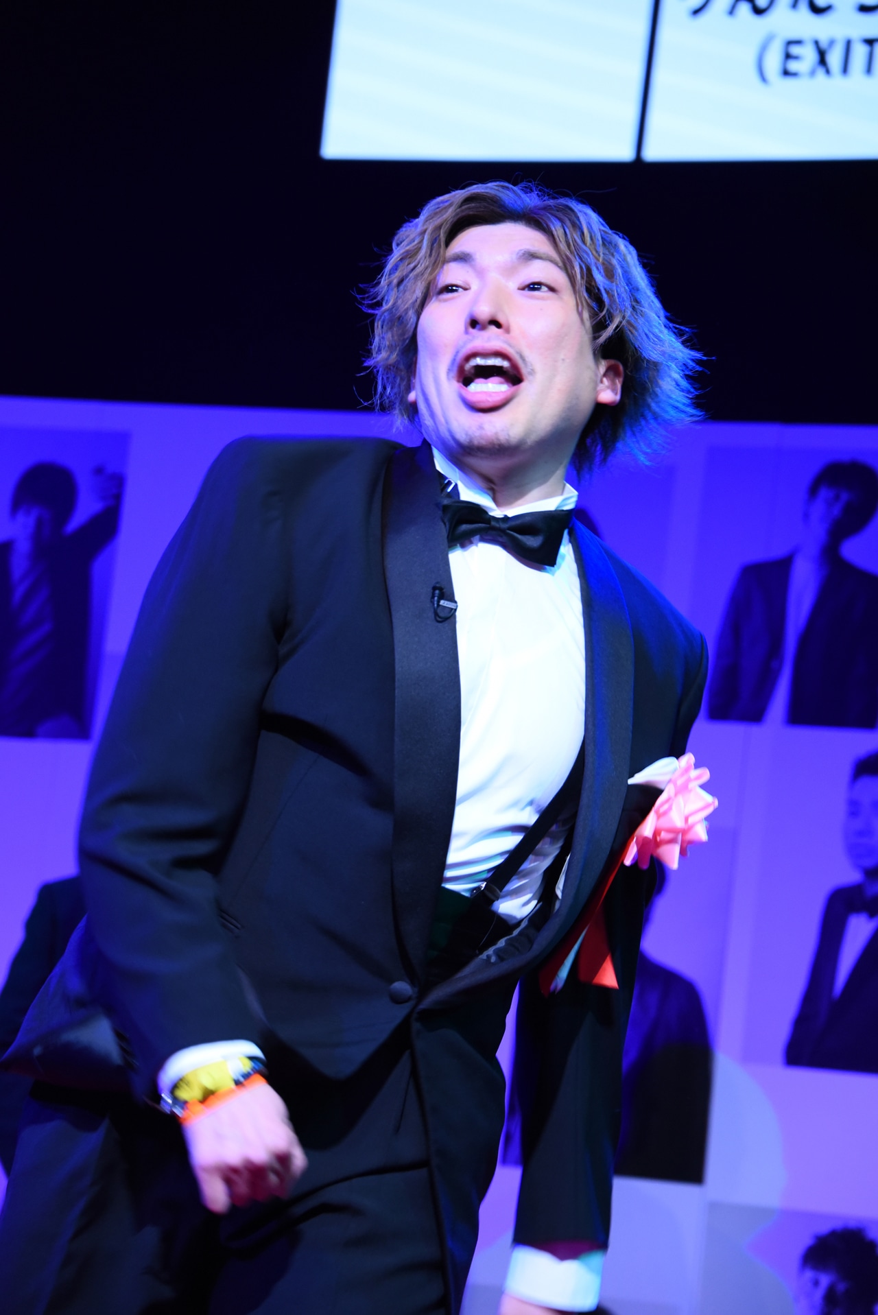 ブサイク2位のEXITりんたろー。は「ふざけんなよ！」と不服そう。