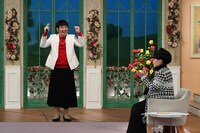 Mr.シャチホコと黒柳徹子。(c)テレビ朝日