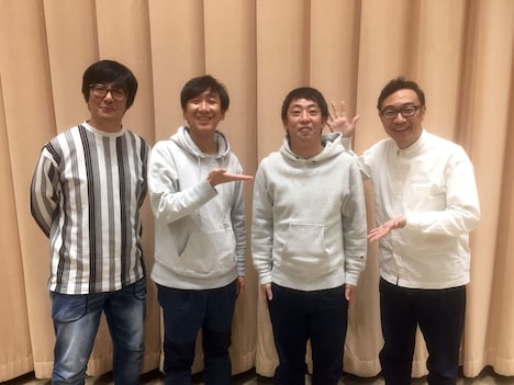 さらば青春の光・森田（左から3人目）と東京03。（c)NHK